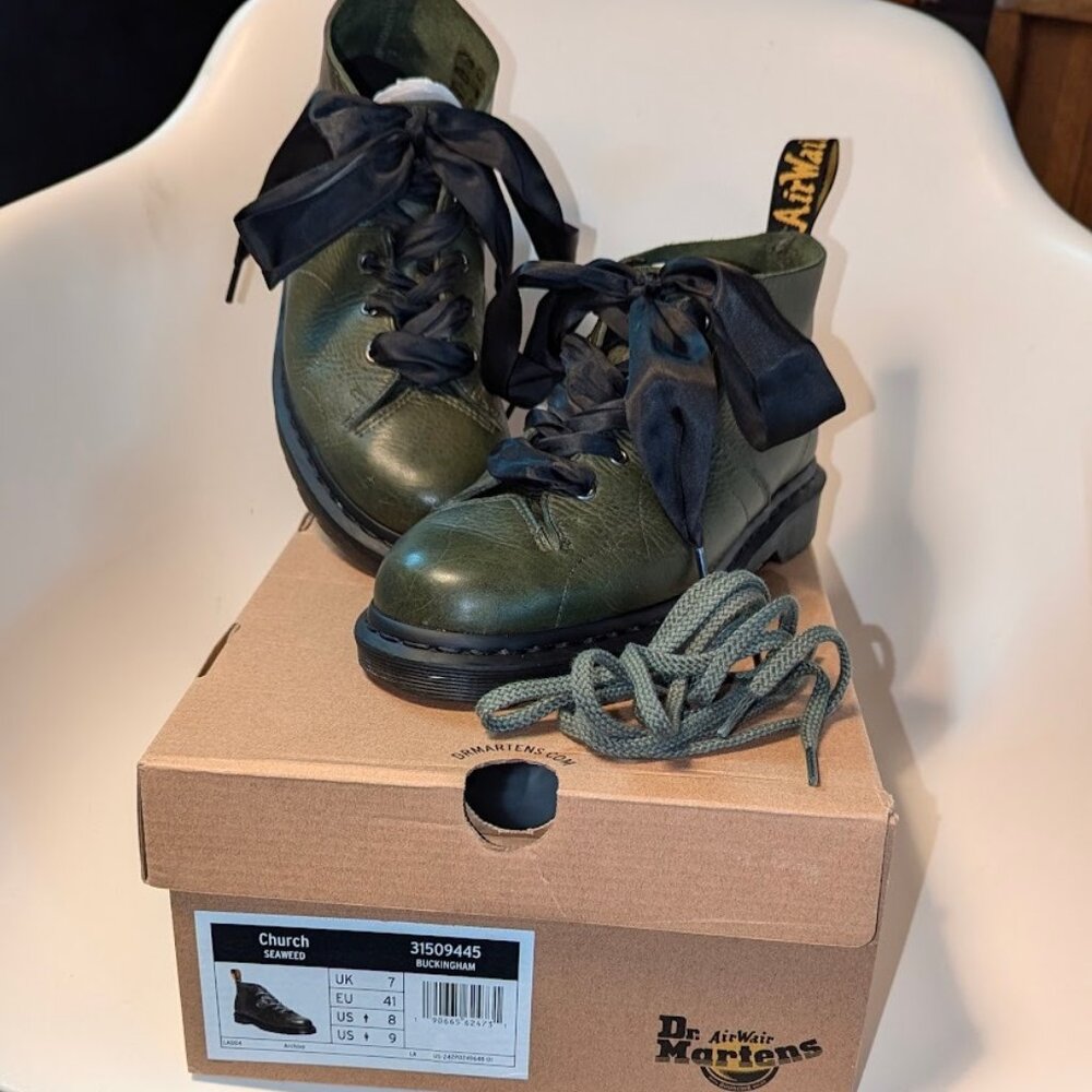 Dr. Martens Church Buckingham Leather Monkey Boots - UK 7 - EU 41 - US 9W